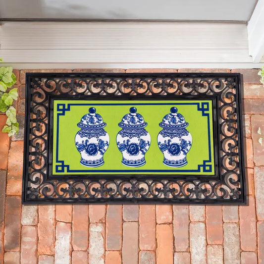 Evergreen Enterprises Chinoiserie Welcome Sassafras Switch Mat
