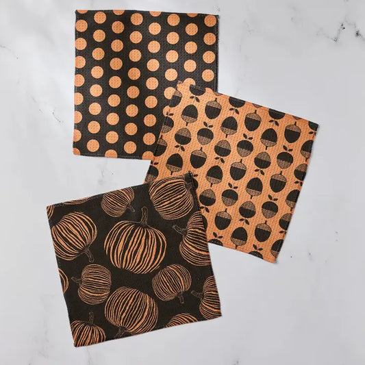 Geometry Autumn Noir Dishcloth Set