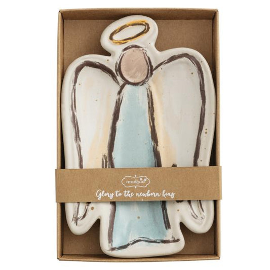 MUD PIE LONG WING ANGEL TIDBIT DISH