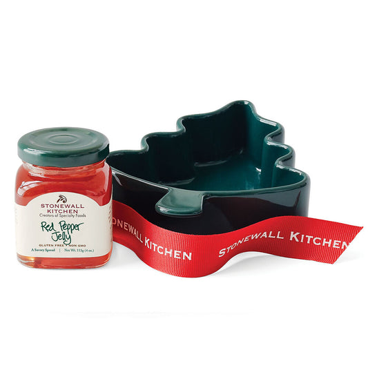 Stonewall Kitchen Red Pepper Jelly Tree Ramekin Gift