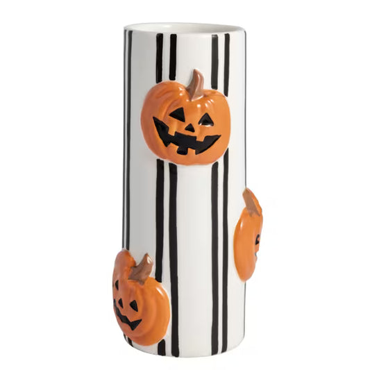 MUD PIE JACK-O-LANTERN STEM VASE