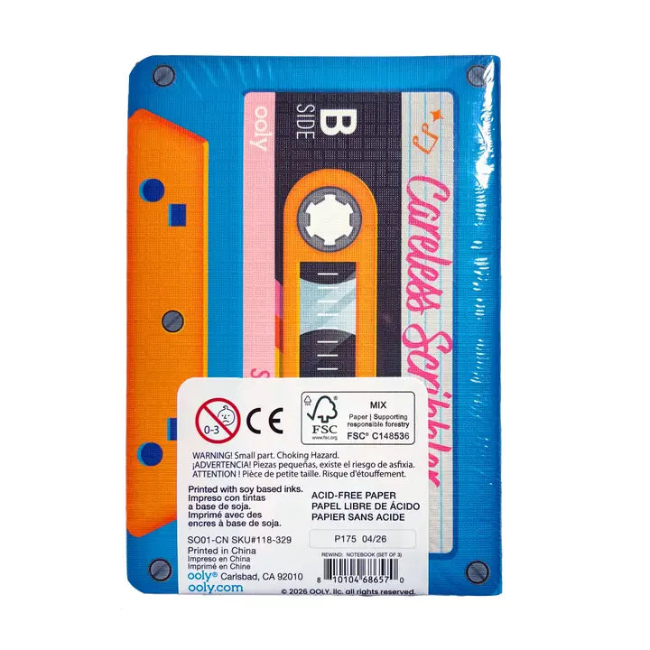 Ooly Rewind Retro Mini Notebooks - Set of 3