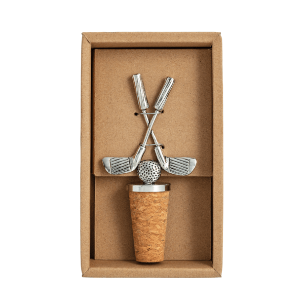 MUD PIE GOLF CLUBS METAL BOTTLE STOPPER