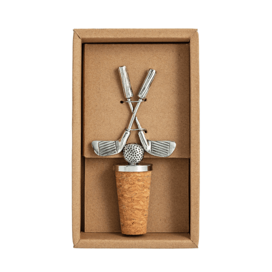 MUD PIE GOLF CLUBS METAL BOTTLE STOPPER