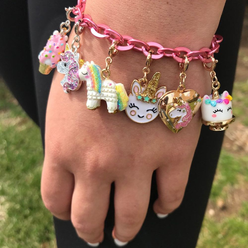 Charm It! Gold Unicorn Pinata Charm