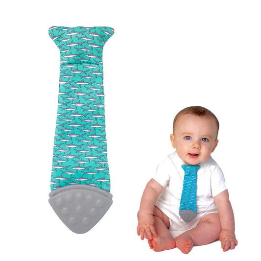 Tasty Tie Teether, Crinkle Toy, Baby Boy Gift (Shark)