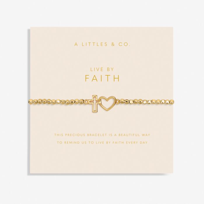A Littles & Co. Forever Yours 'Live By Faith' Bracelet