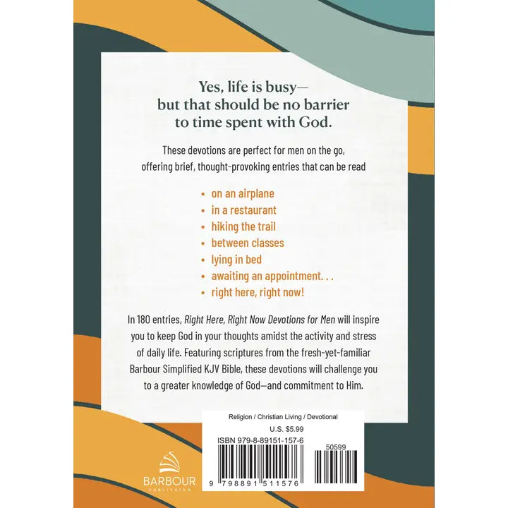 Right Here, Right Now Devotions For Men