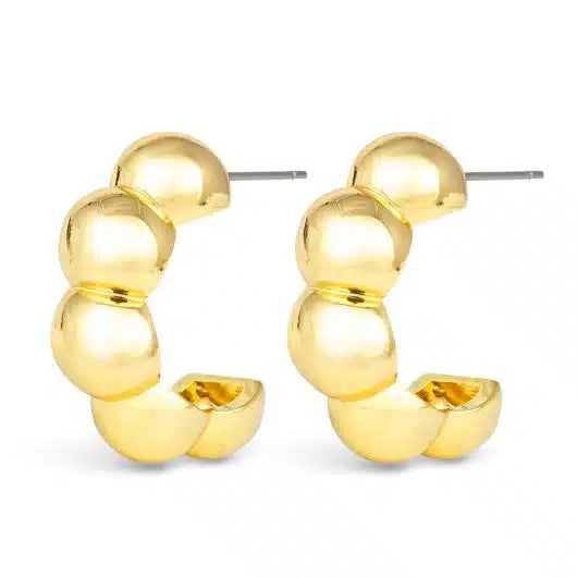 Amanda Blu Gold Jacqueline Polished Bubble Hoop