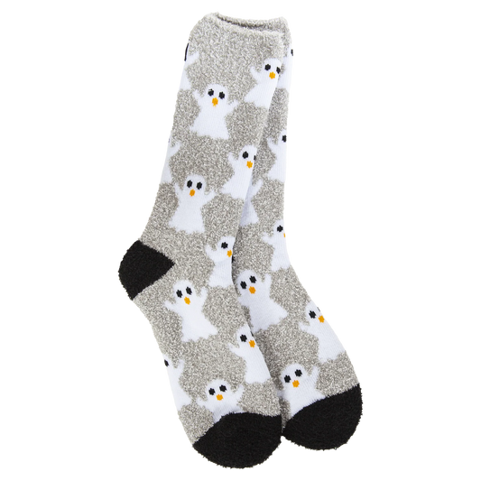World's Softest Socks Halloween Cozy Crew-Ghostly