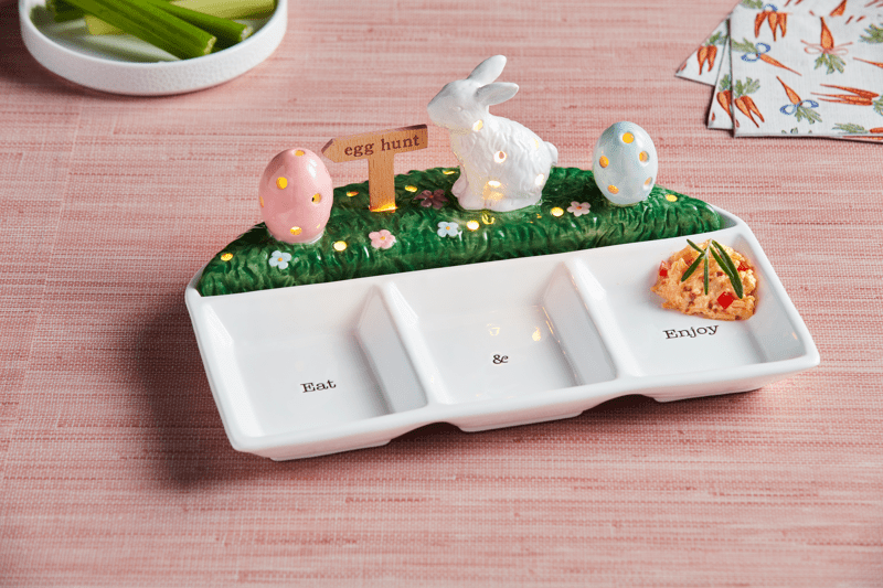 MUD PIE LARGE EASTER LIGHT-UP SITTER