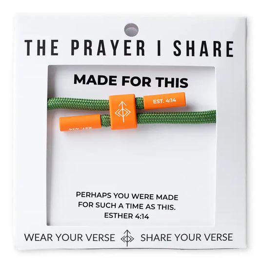 THE PRAYER I SHARE Made For This Bracelet, Christian Cord Bracelet