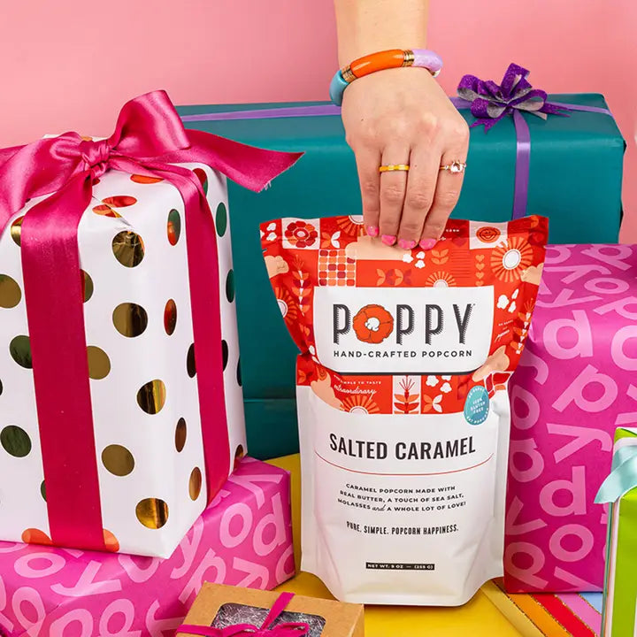 Poppy Salted Caramel Popcorn