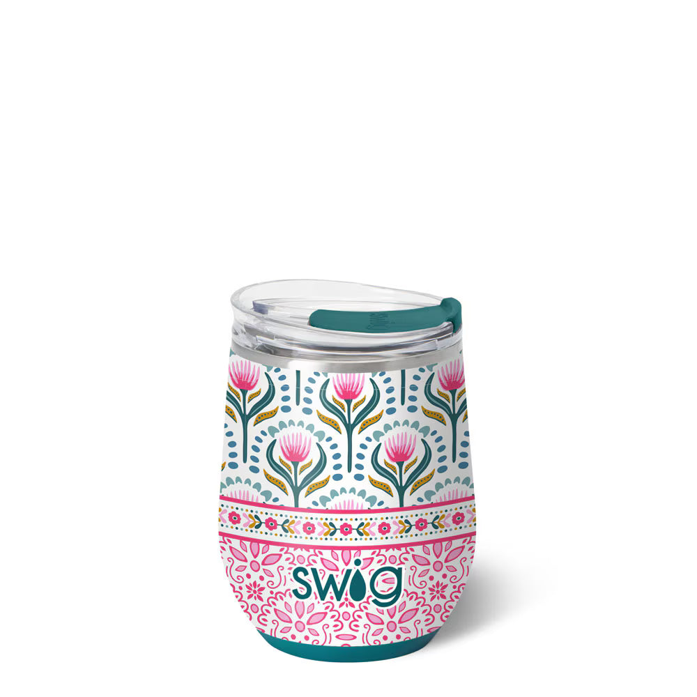 Swig Life Lotus Bloom Stemless Wine Cup 12oz