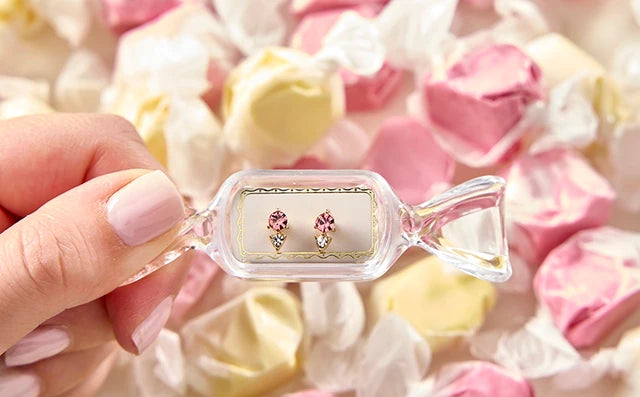 The Candy Dish Earrings - Blush Pink