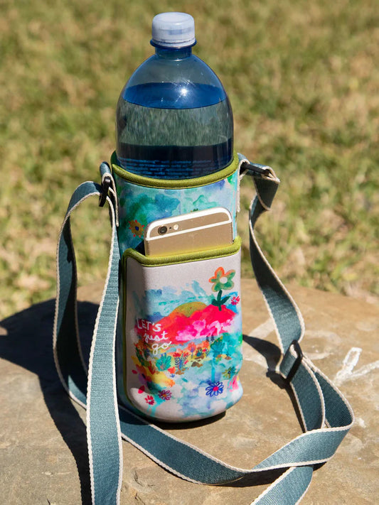 Natural Life Insulated Water Bottle Carrier - Cream Let's Just Go