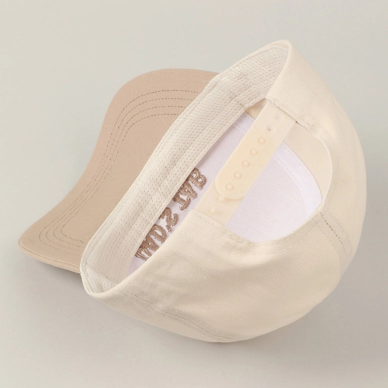 Put It On My Dad's Tab Embroidery Two-Tone Hat-Beige