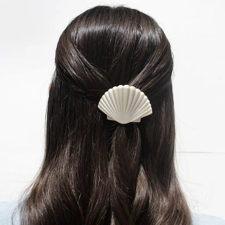 Teleties Shimmering Shell | Tiny | Flat Hair Clip