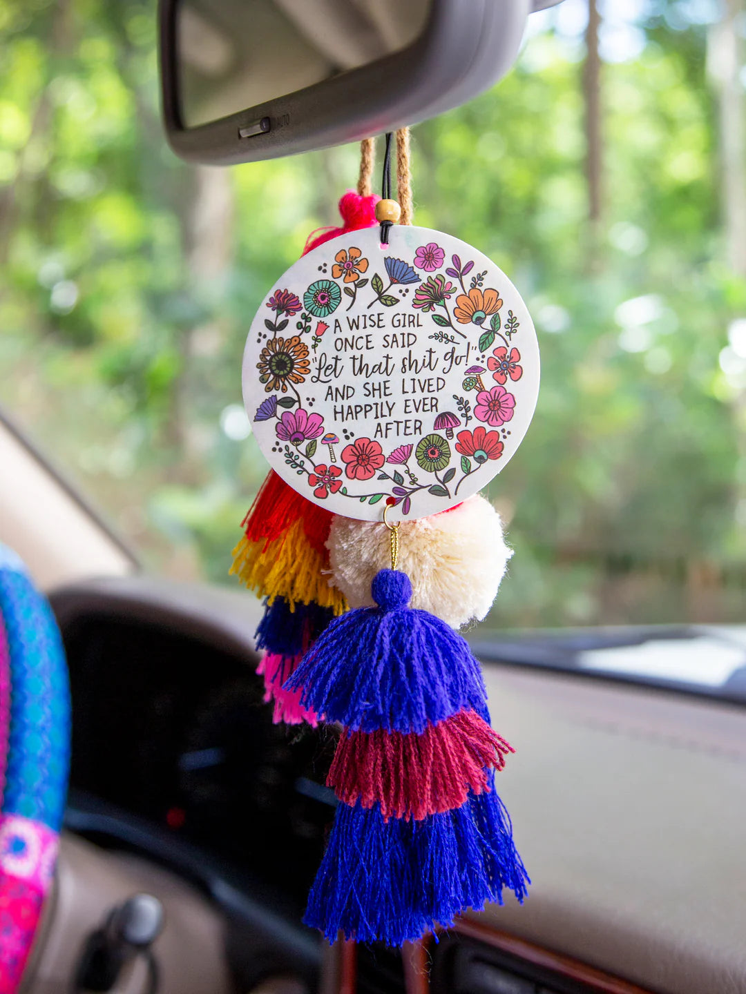 Natural Life Car Air Freshener-A Wise Girl Once Said