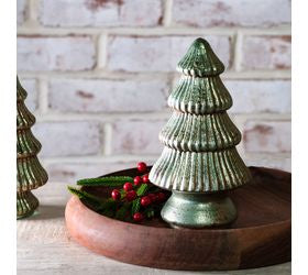Pd HOME 8"H VERDIGRIS GLASS TREE