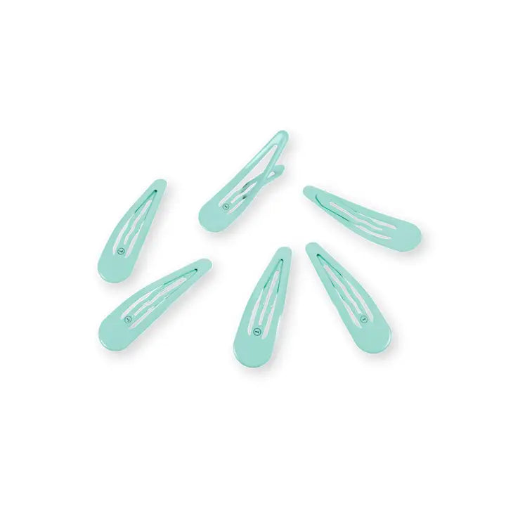 Teleties Snap Clip | Totally Turquoise | 6 Count