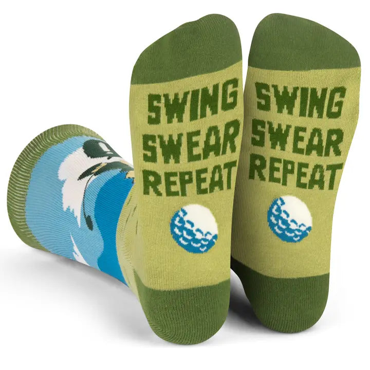 Lavley Swing Swear Repeat Golf Socks