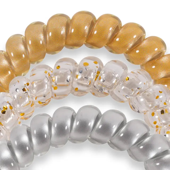 Teleties Spiral Hair Coils | Large | Starstruck Hair Ties