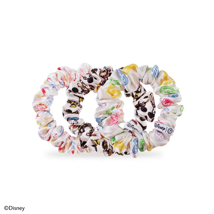 Teleties Mickey and Friends Small Silk Scrunchies