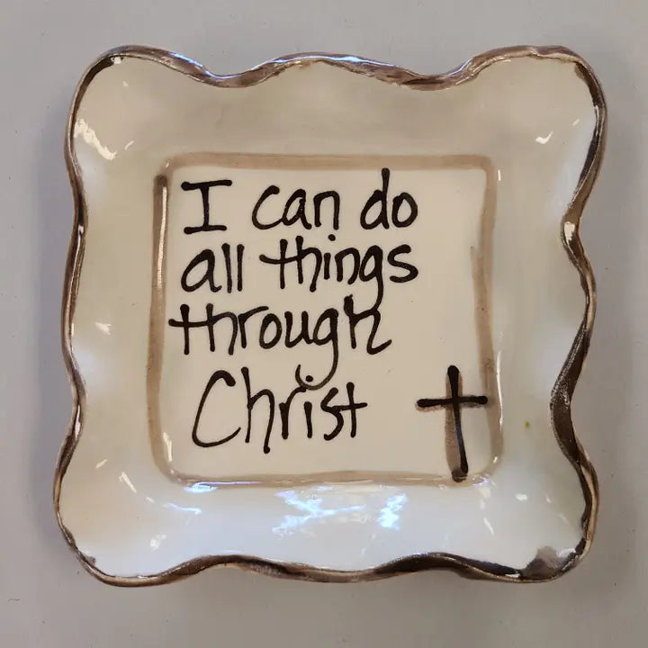 Heartfelt Traditions Small Candle Plate (Aw "I Can Do")