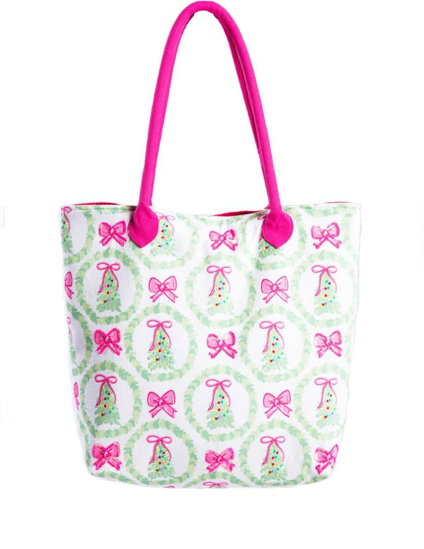 Jane Marie Pink Christmas Cheer Tote
