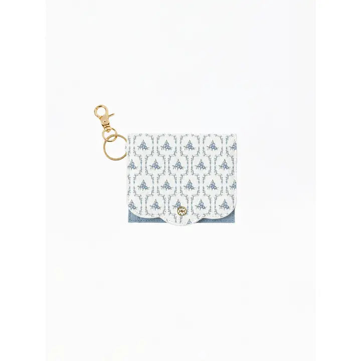 Mary Square Scalloped Id Wallet | Floriette Field Ivory