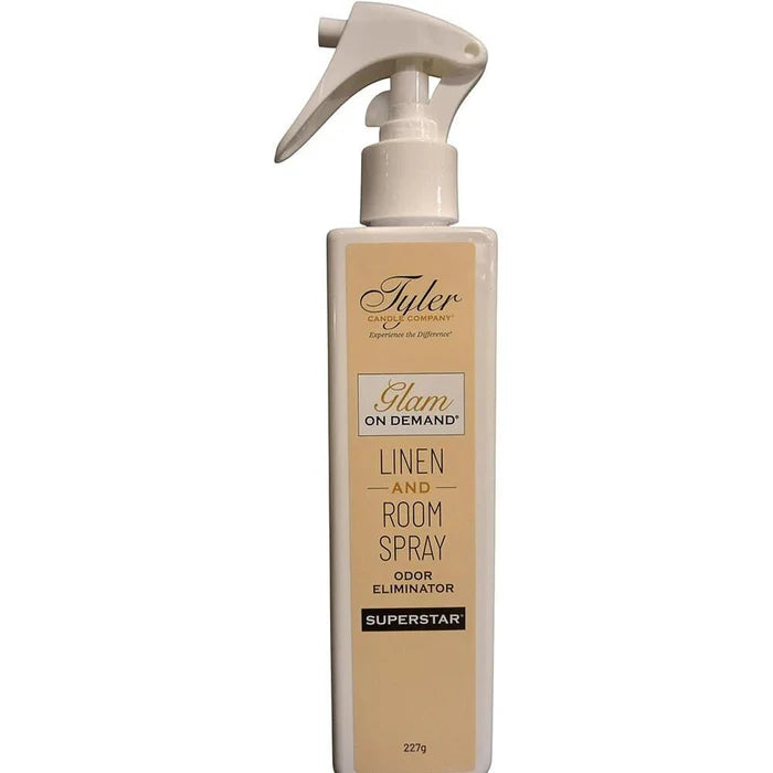 Tyler Candle Company Linen & Room Spray - SuperStar® - Glam On Demand® 227g