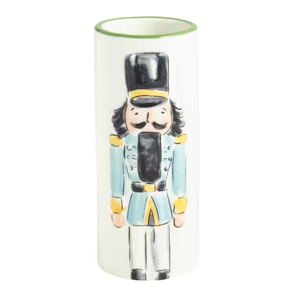 MUD PIE SMALL NUTCRACKER BUD VASE