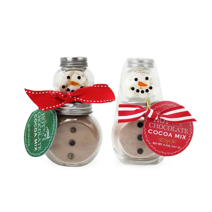 Too Good Gourmet 2 Stack Glass Jar - Snowman Cocoa Set