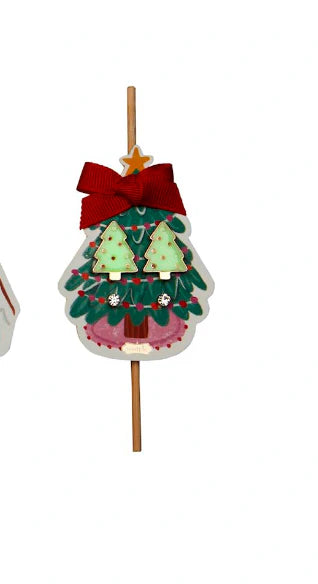 MUD PIE GLOW IN THE DARK HOLIDAY TREE EARRING SETS