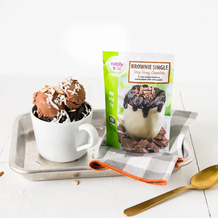 molly&you Ooey Gooey Chocolate Brownie Microwave Single