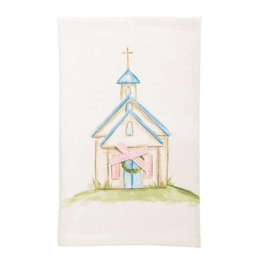 MUD PIE EASTER CHURCH TOWEL