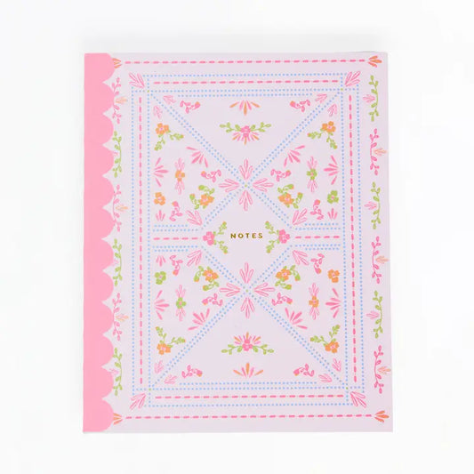 Mary Square Scallop Notebook | Floral Stitch