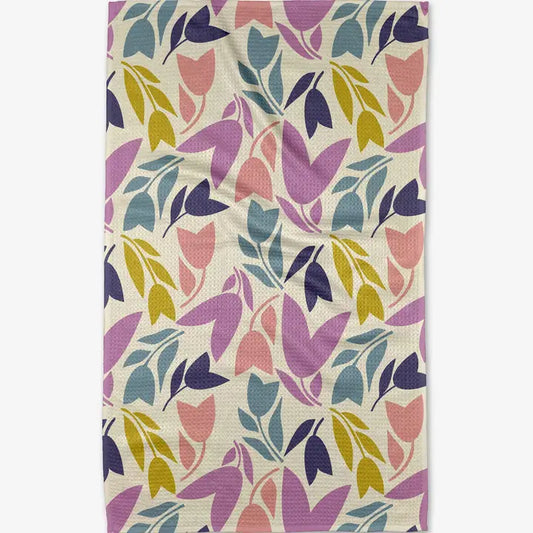 Geometry Tulip Tumble Tea Towel