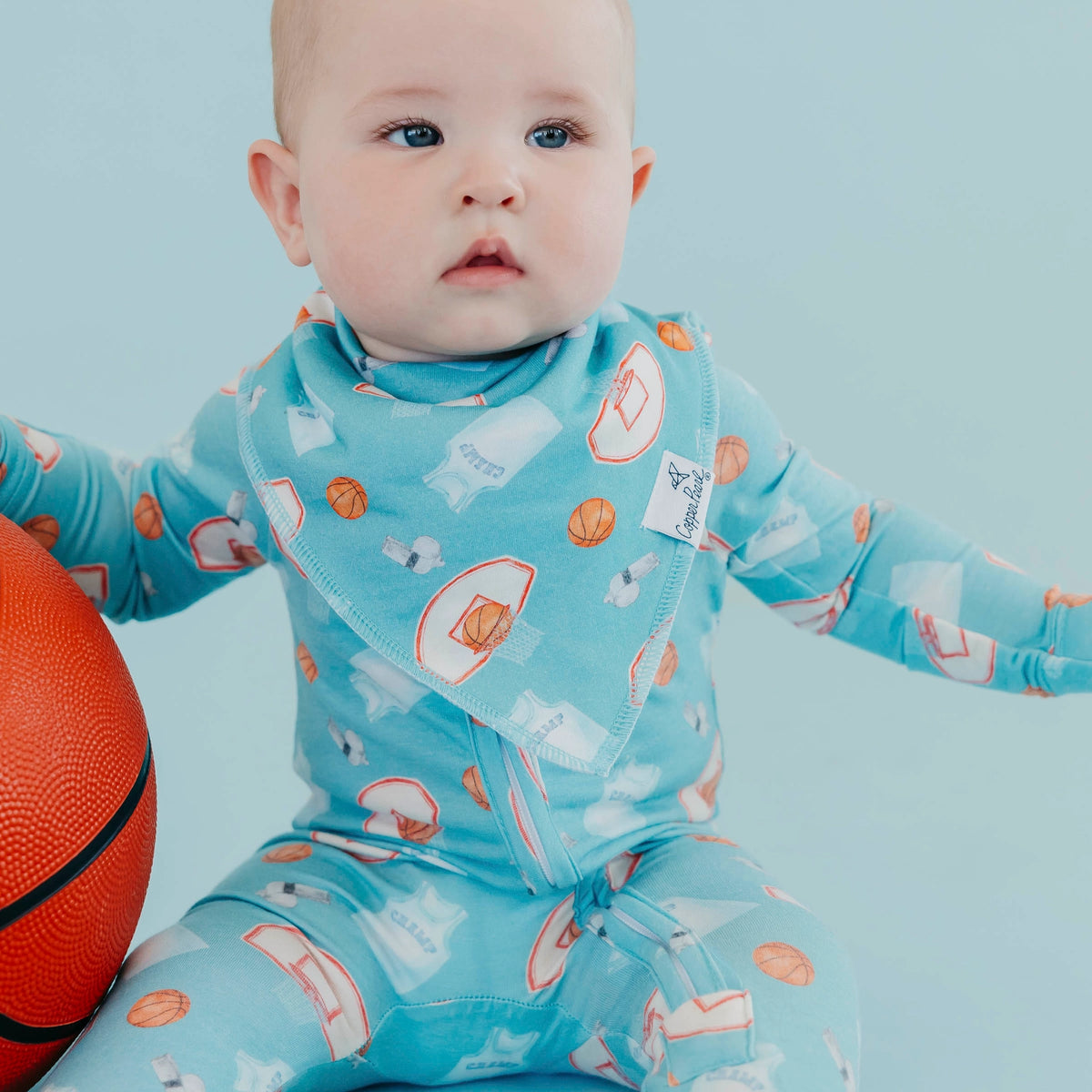 Copper Pearl 4 Pack Baby Bandana Bibs - All Star