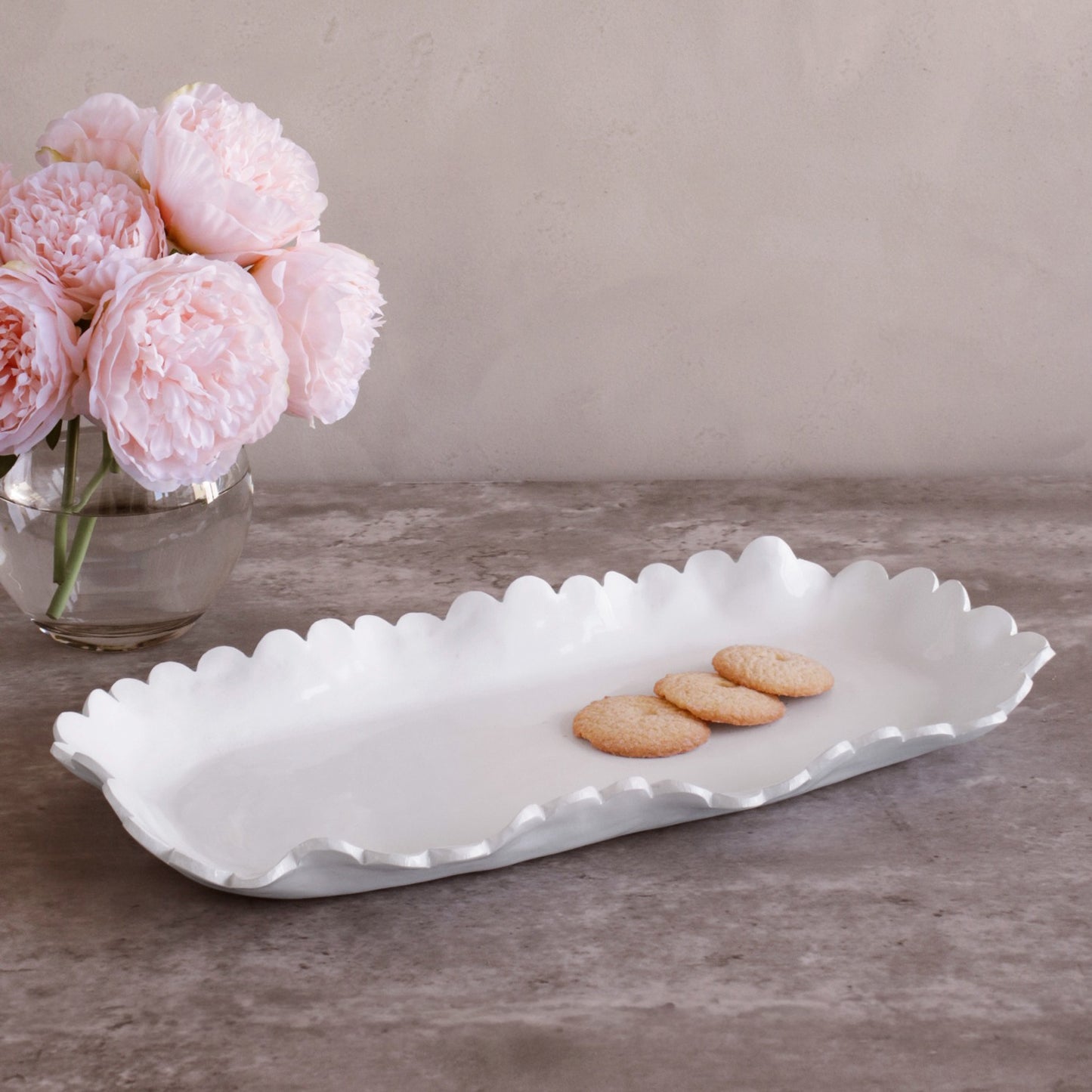 BEATRIZ BALL VIDA Colette Large Oblong Platter (White) (3319)