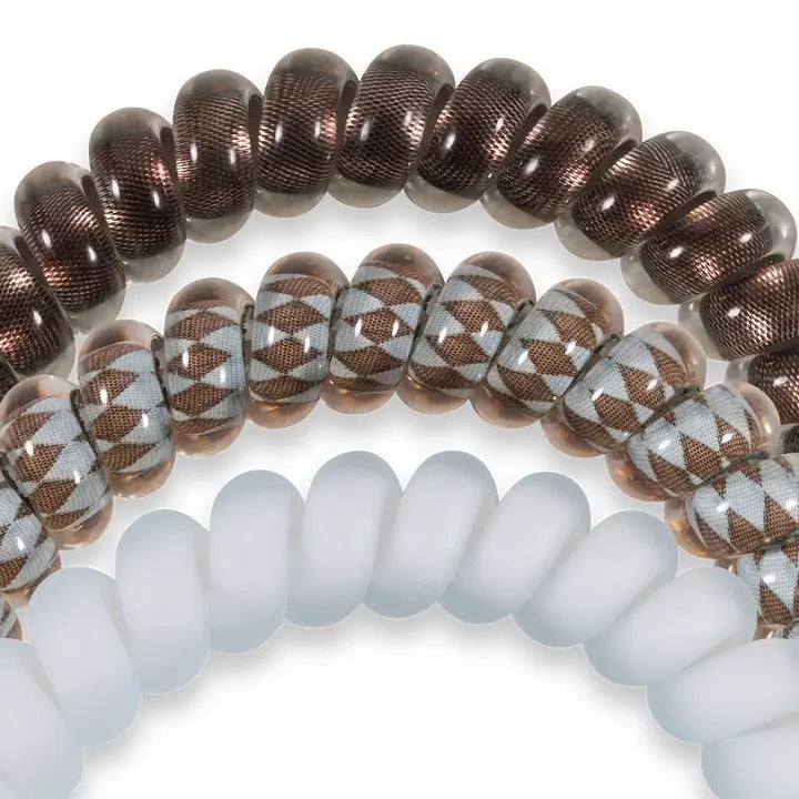 Teleties Spiral Hair Coils | Small | Truly Taupe Hair Ties