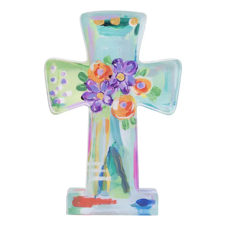 Glory Haus Blooming Flower Acrylic Cross