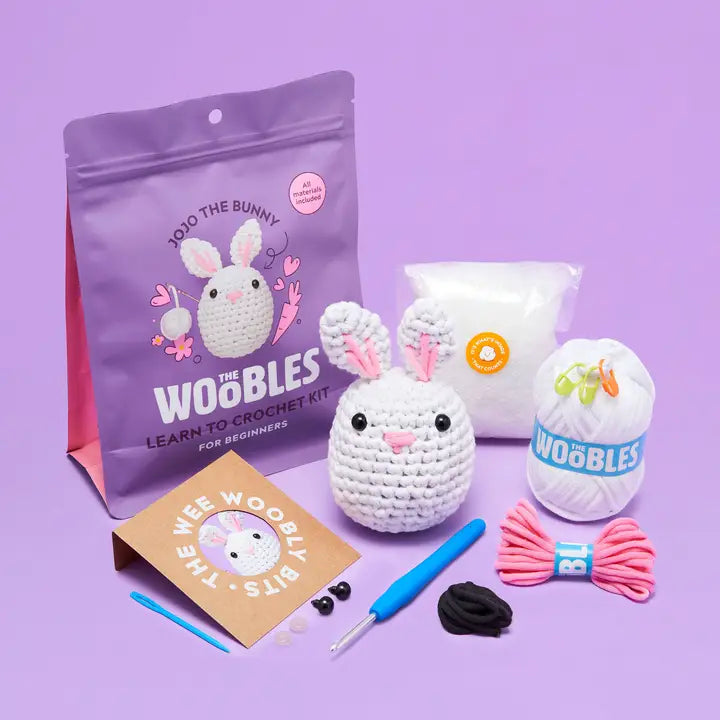 The Woobles Jojo the Bunny Beginner Crochet Kit