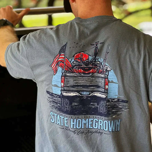 State Homegrown Apparel Co. Ready for Anything Pocket Tee