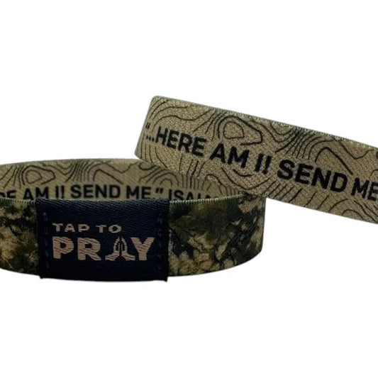 Versible Tap To Pray™ Wristbands - Valor Camo & Isaiah 6:8