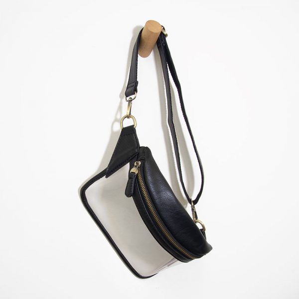 Joy Susan Clear Sylvie Sling Belt Bag-Black