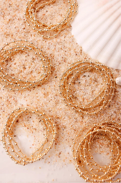 Beaded Blondes Palmer Bracelet in Gold