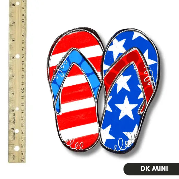 DK Designs Stars and Striped Flip Flop Mini