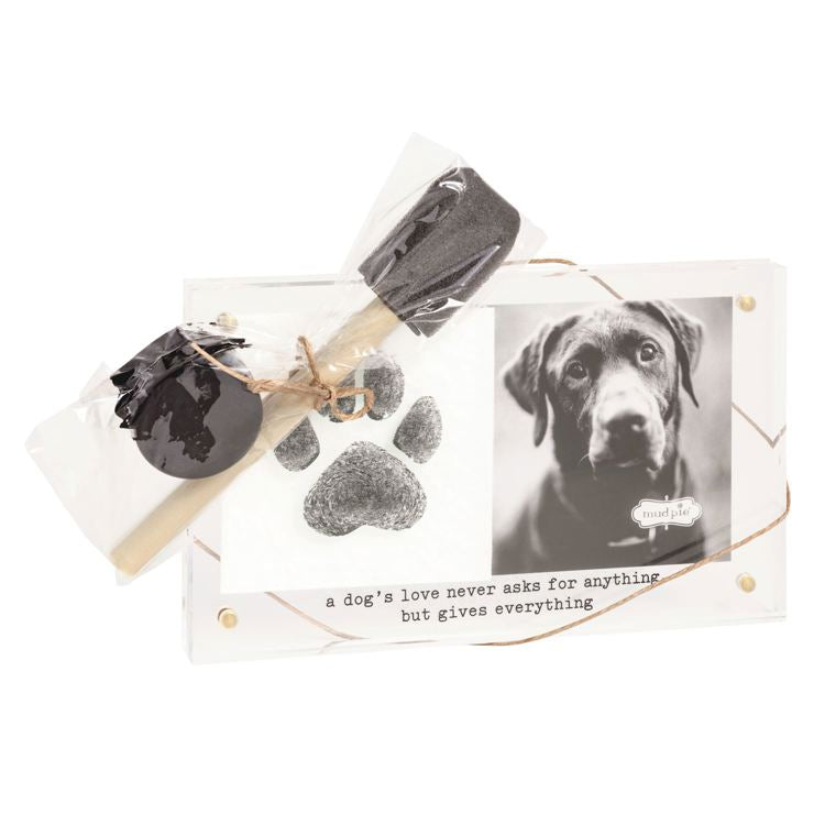 MUD PIE Paw Print Keepsake Frame Kit